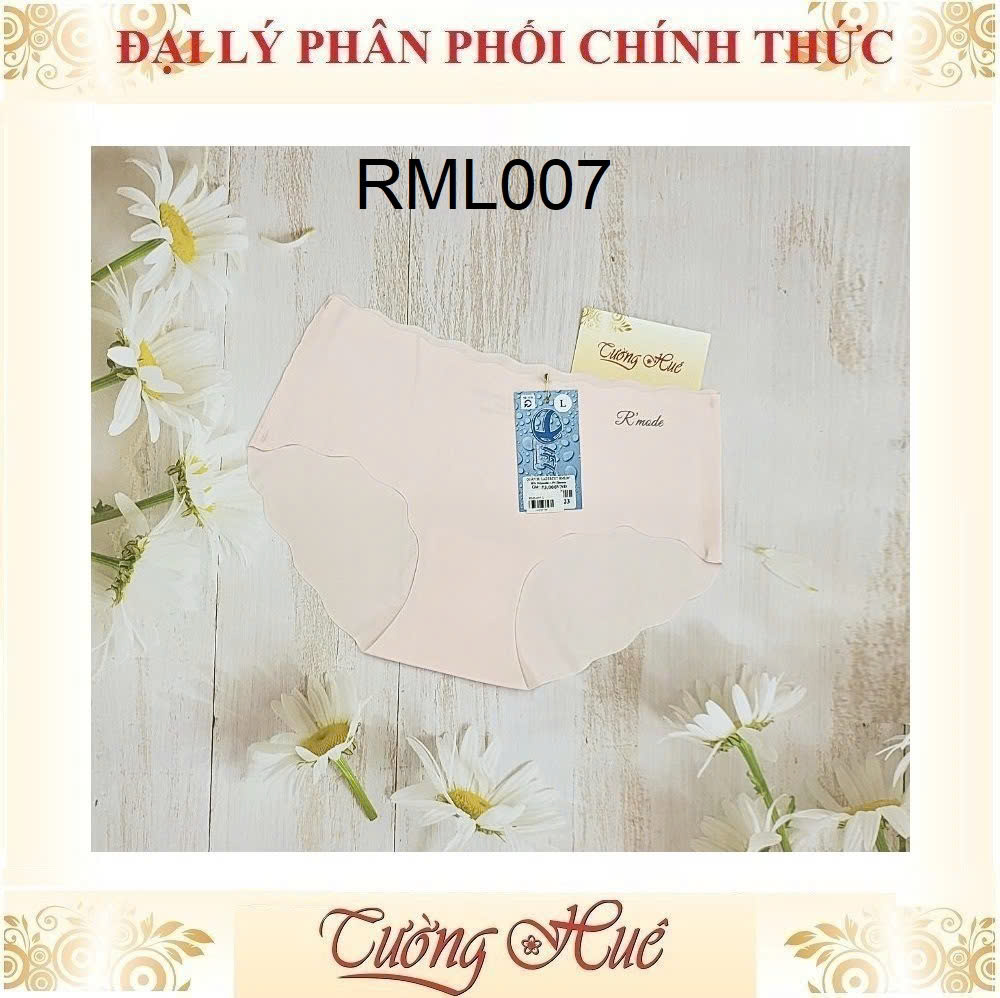 Quần Lót Nữ R'MODE Su Đúc Trơn Gợn Sóng Viền Lưng Vừa RML007.