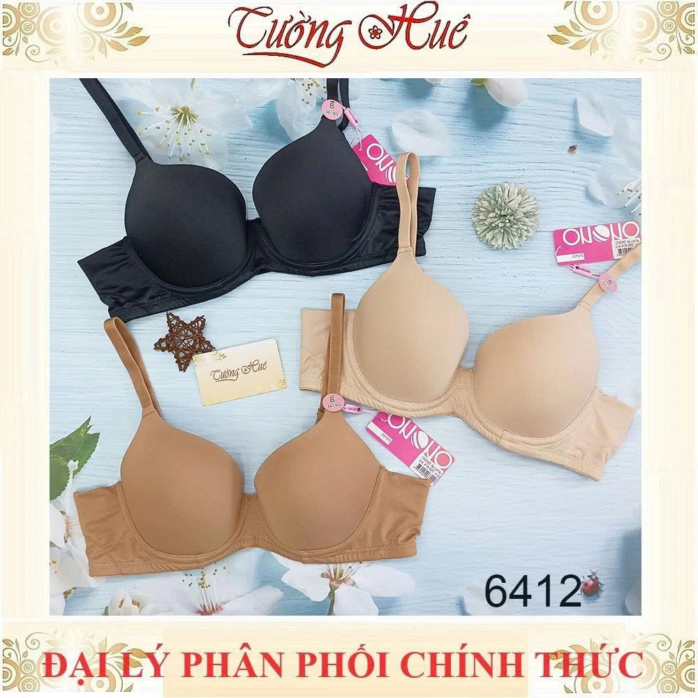 Áo Lót Nữ Thái Lan ONONO NB6412 Áo lót có gọng màu trơn mút siêu mỏng 4 nấc cài.
