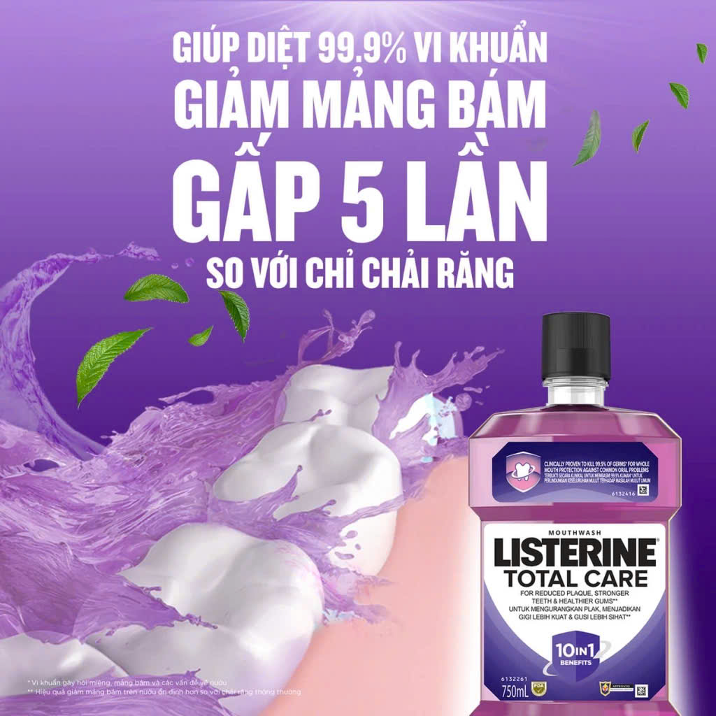 Nước Súc Miệng Diệt Khuẩn Listerine - 250ml (Có Lựa Chọn)