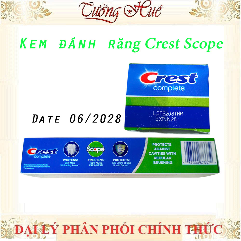 Kem Đánh Răng Crest Scope Pro Advanced Freshness - 232g