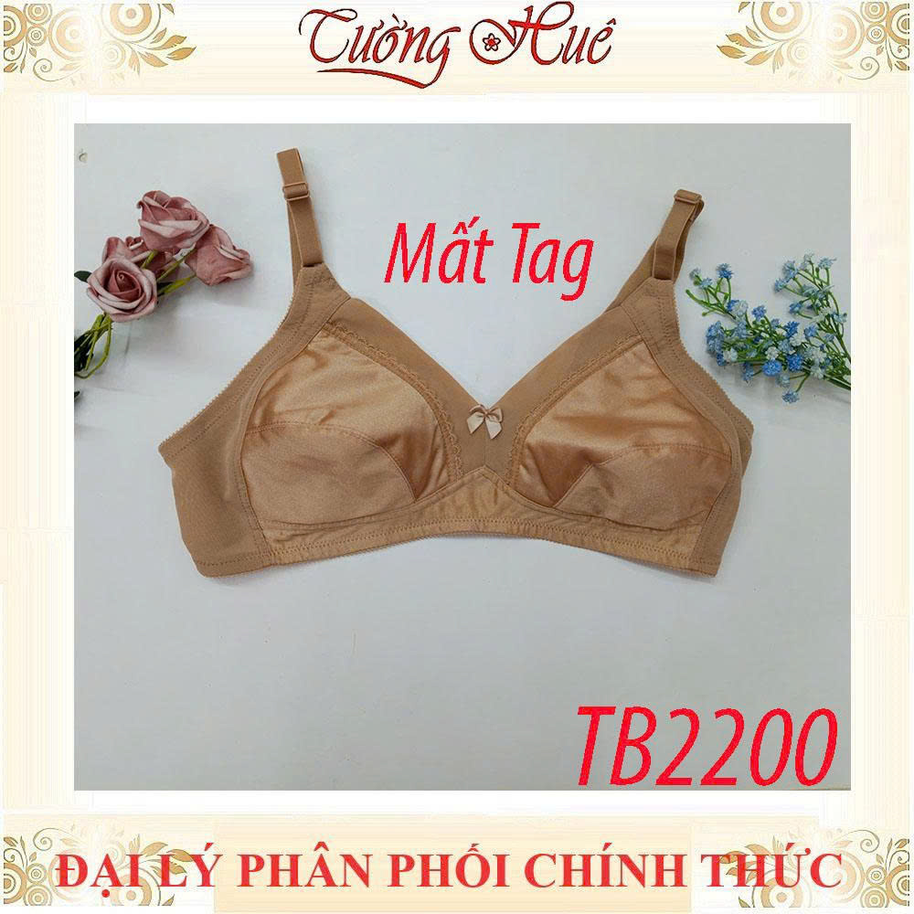 Áo Lót Nữ Thái Lan ONONO TB2200 Trơn Không Gọng Không Mút Phối Lưng Lưới.