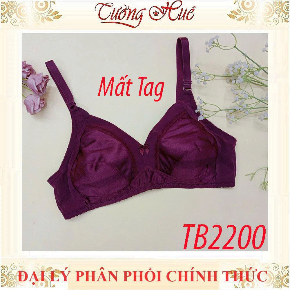 Áo Lót Nữ Thái Lan ONONO TB2200 Trơn Không Gọng Không Mút Phối Lưng Lưới.