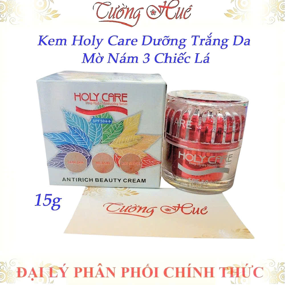 Kem Holy Care Dưỡng Trắng Da Mờ Nám 3 Chiếc Lá - 15g