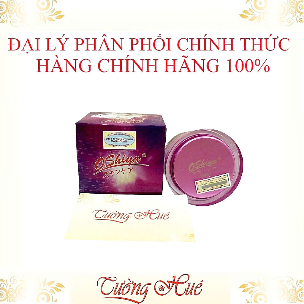 Kem Dưỡng Trắng Da OSHIYA Ngày và Đêm - 15g - Tím