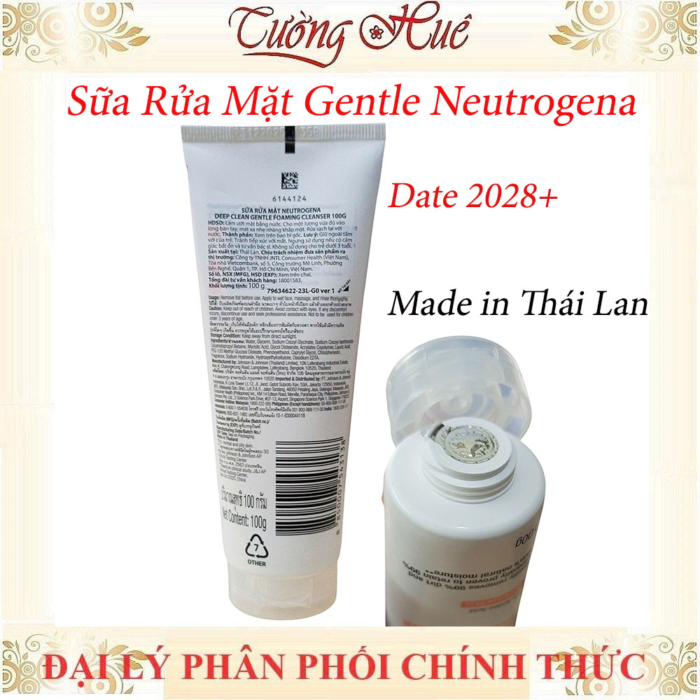 Sữa Rửa Mặt Dịu Nhẹ Neutrogena Deep Clean Gentle Foaming Cleanser - 100g