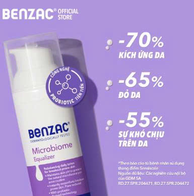 Bọt Rửa Mặt Benzac Sạch Bã Nhờn Dưỡng Ẩm Dịu Da – 130ml