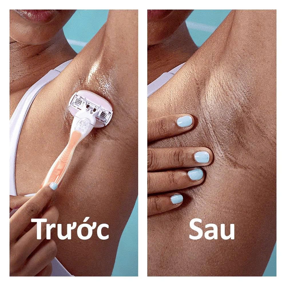 Dao Cạo Nữ Gillette Venus Hoa Trà Trắng Venus Comfortglide White Tea (1 Cán + 2 Đầu Dao)