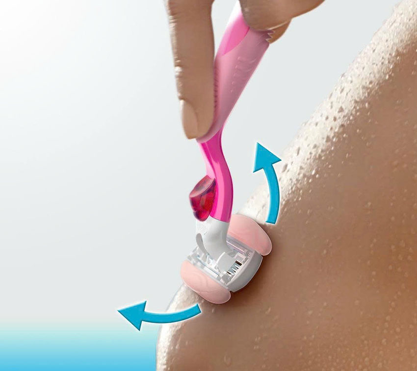 Dao Cạo Nữ Gillette Venus Hoa Trà Trắng Venus Comfortglide White Tea (1 Cán + 2 Đầu Dao)