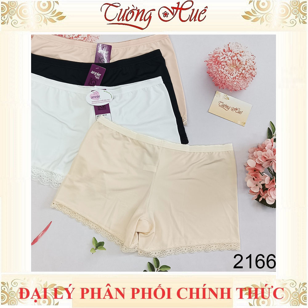 Quần Đùi Mặc Váy annie 2166 Ngắn Thun Lạnh Viền Phối Ren