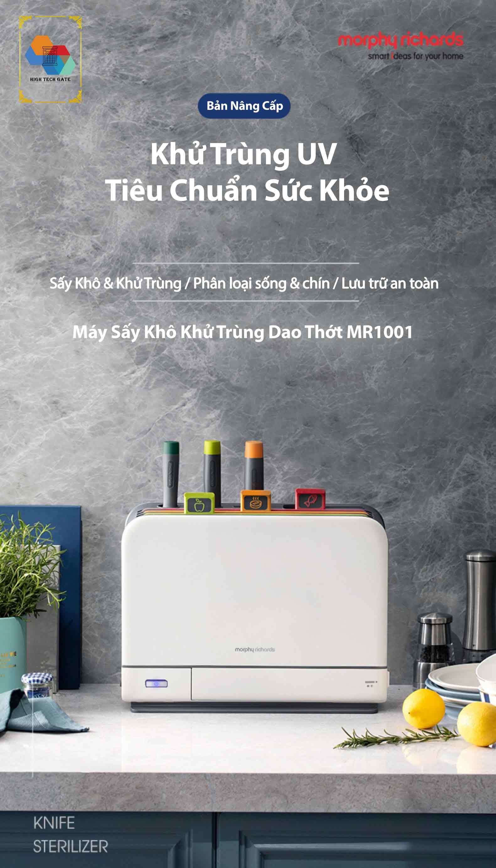 Máy sấy khô khử trùng Dao, Thớt, Đũa Morphy Richards MR1001