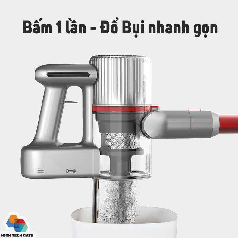 Máy hút bụi không dây Airbot cầm tay gia đình và hút bụi ô tô giường nệm, xe hơi phiên bản 3.0 bản full có giá gắn tường
