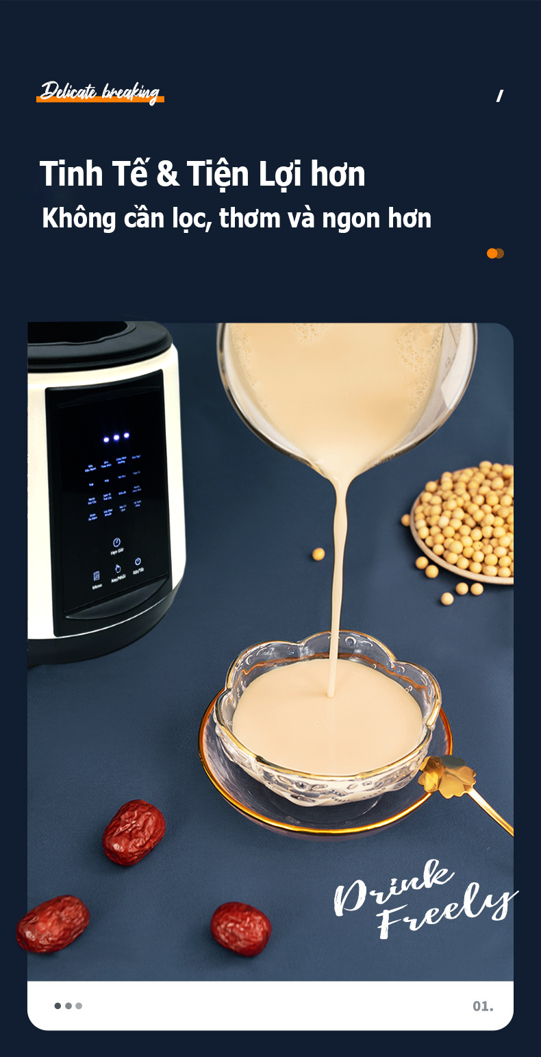 Máy làm sữa hạt siêu thanh CB8825