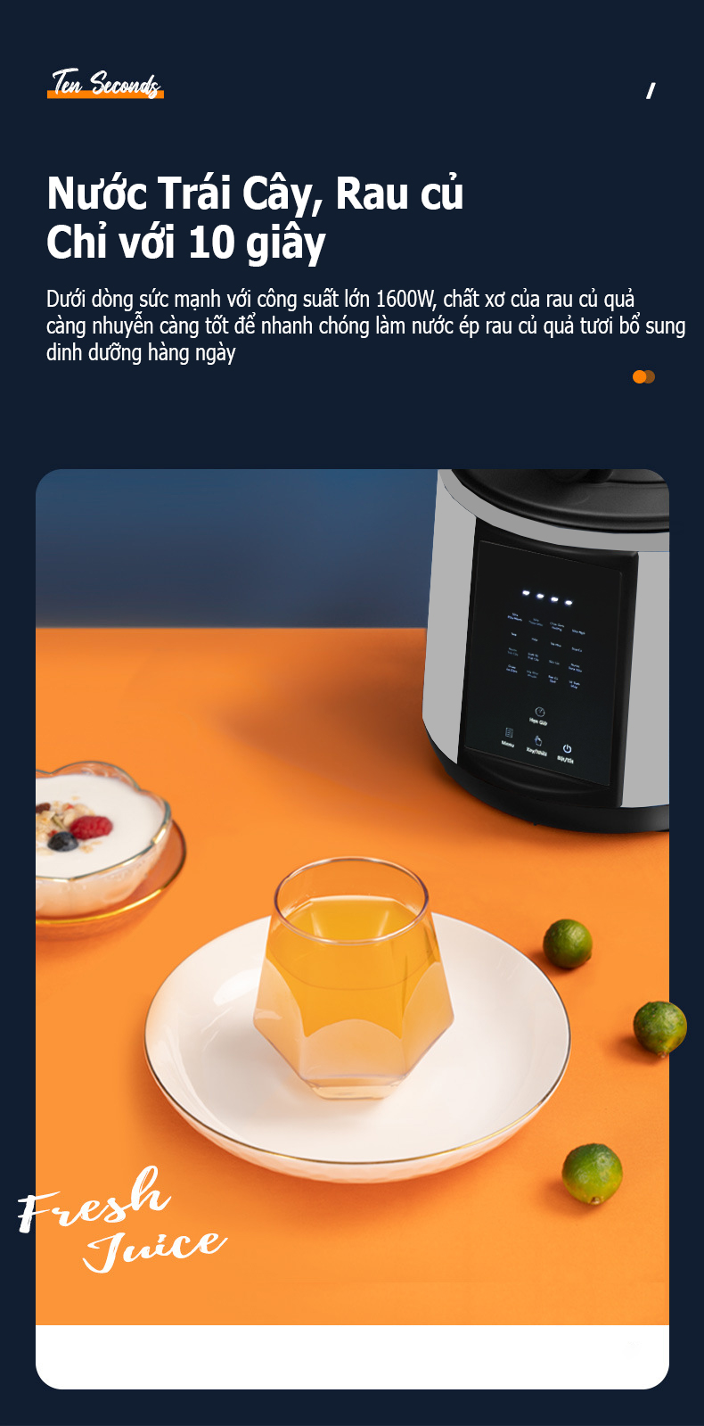 Máy làm sữa hạt siêu thanh CB8825