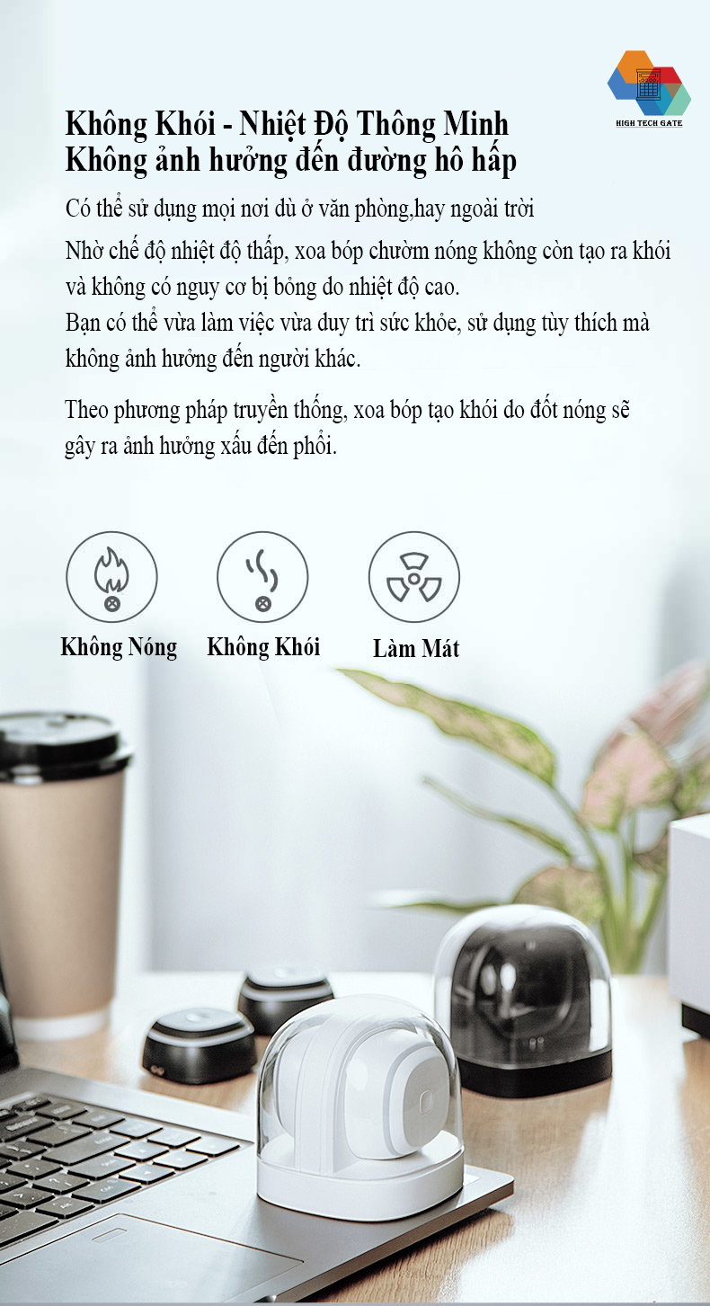 Máy chườm nóng ngải không khói Xiaomi Youpin Jeeback M2-B