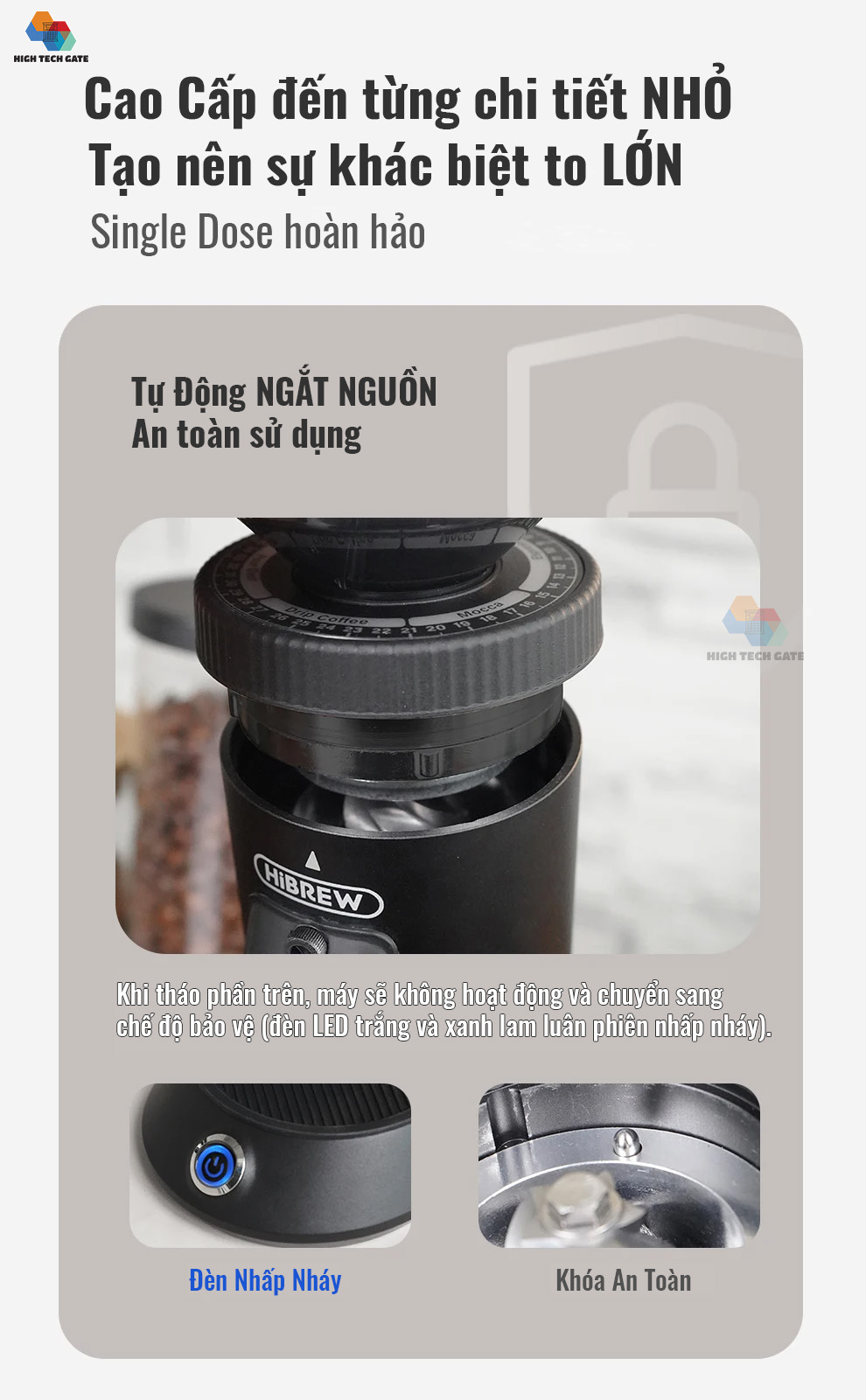 Máy xay cà phê Single Dose HiBREW G5