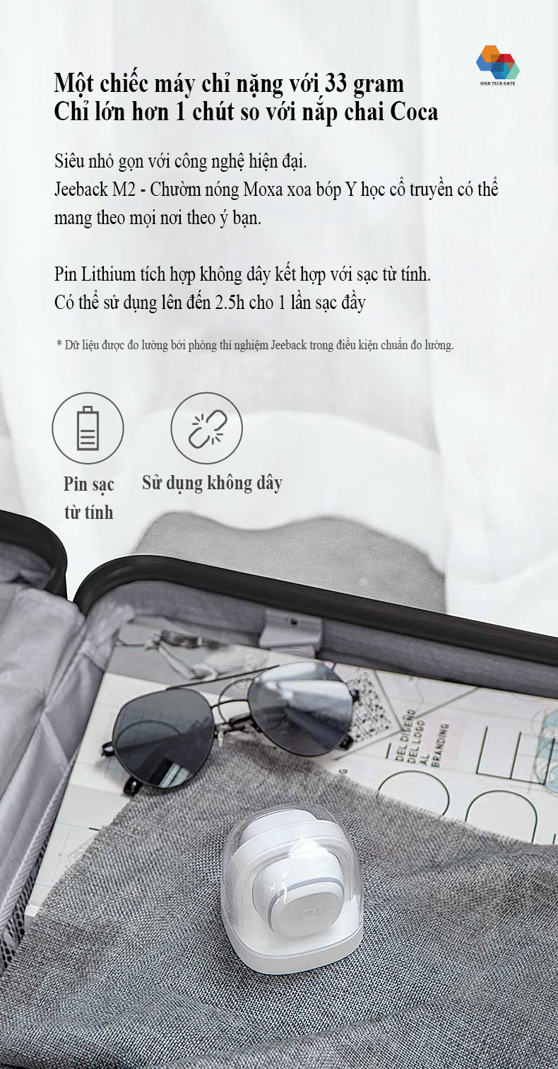 Máy chườm nóng ngải không khói Xiaomi Youpin Jeeback M2-B