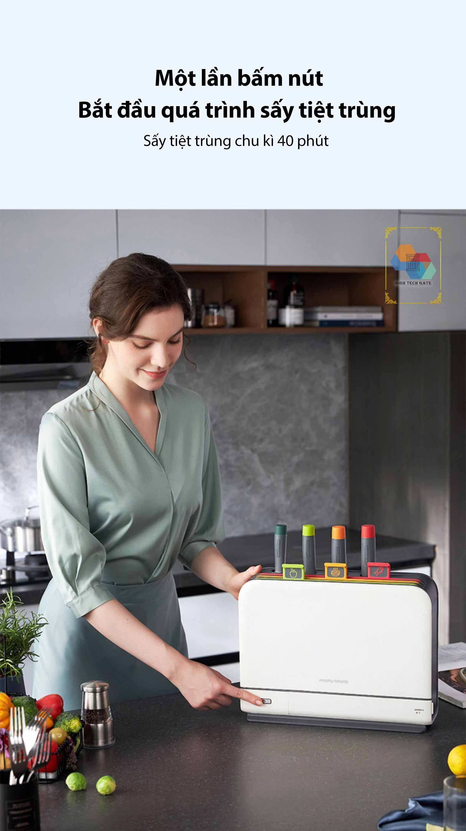 Máy sấy khô khử trùng Dao, Thớt, Đũa Morphy Richards MR1001