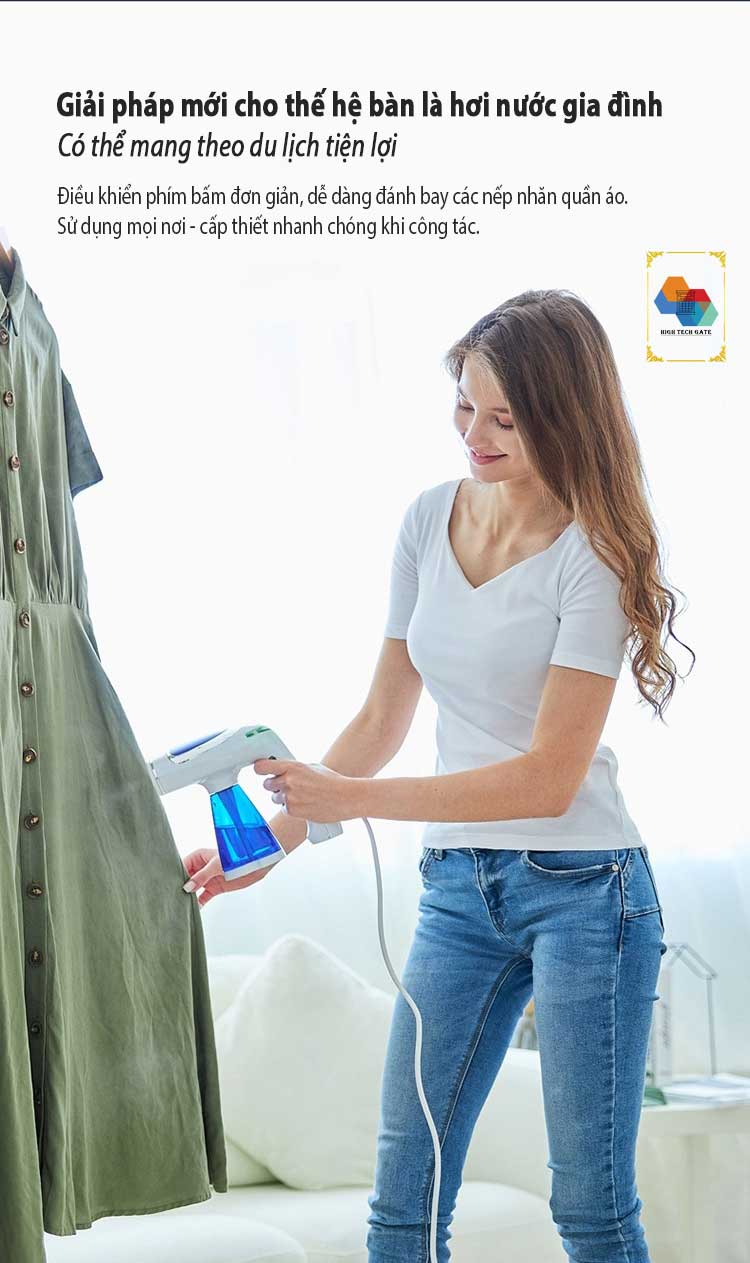 Bàn là hơi nước, máy ủi quần áo ASB-16 phiên bản đa năng 4 trong 1, ba cấp độ ủi với 1600W mạnh mẽ, gấp gọn tiện lợi sử dụng ở nhà hoặc công tác, du lịch, nạp nước ngoài tiện lợi