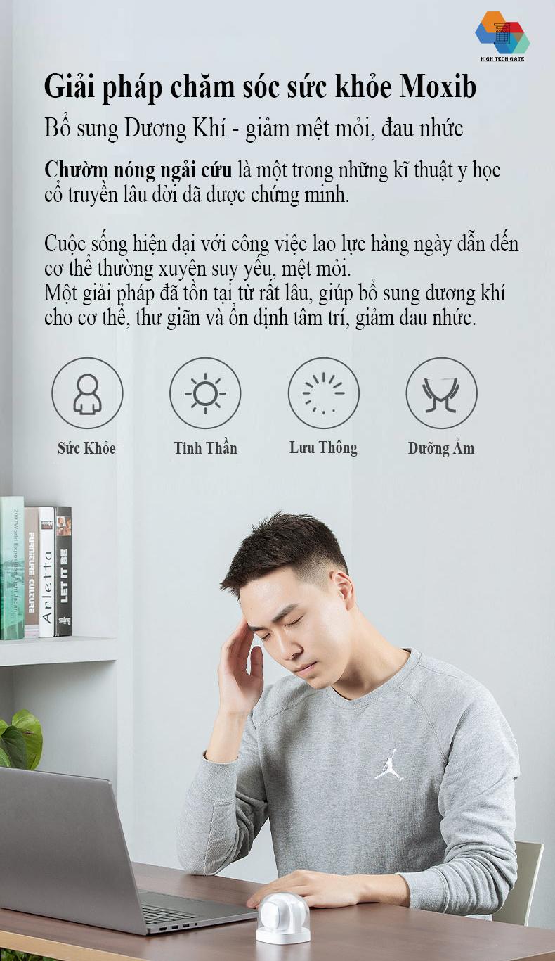 Máy chườm nóng ngải không khói Xiaomi Youpin Jeeback M2-B