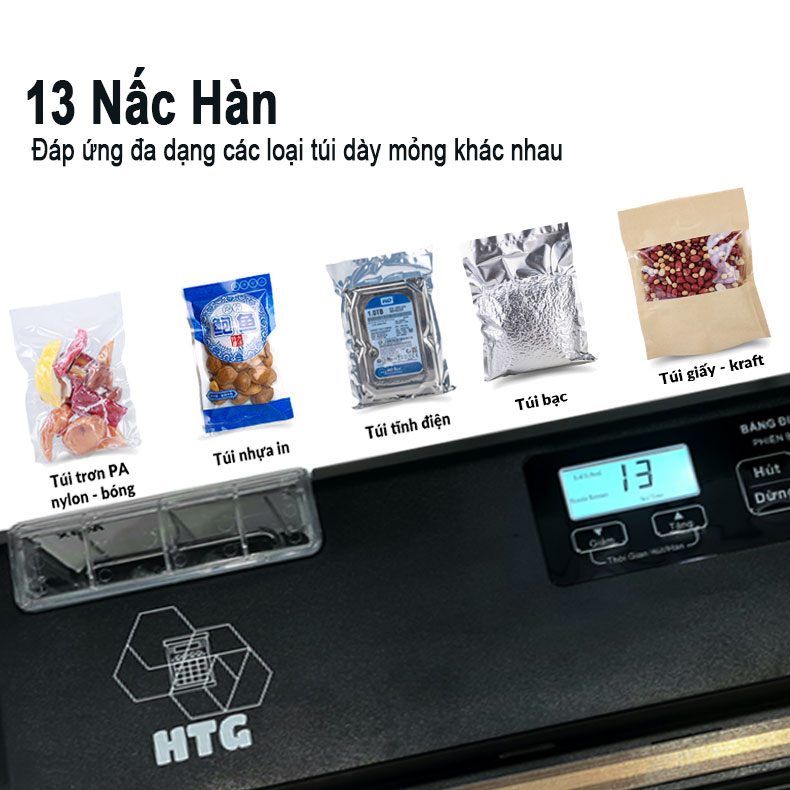 Máy hút chân không ShineYe HTG P290B phiên bản tự động, không kén túi, chính hãng Tiếng Việt