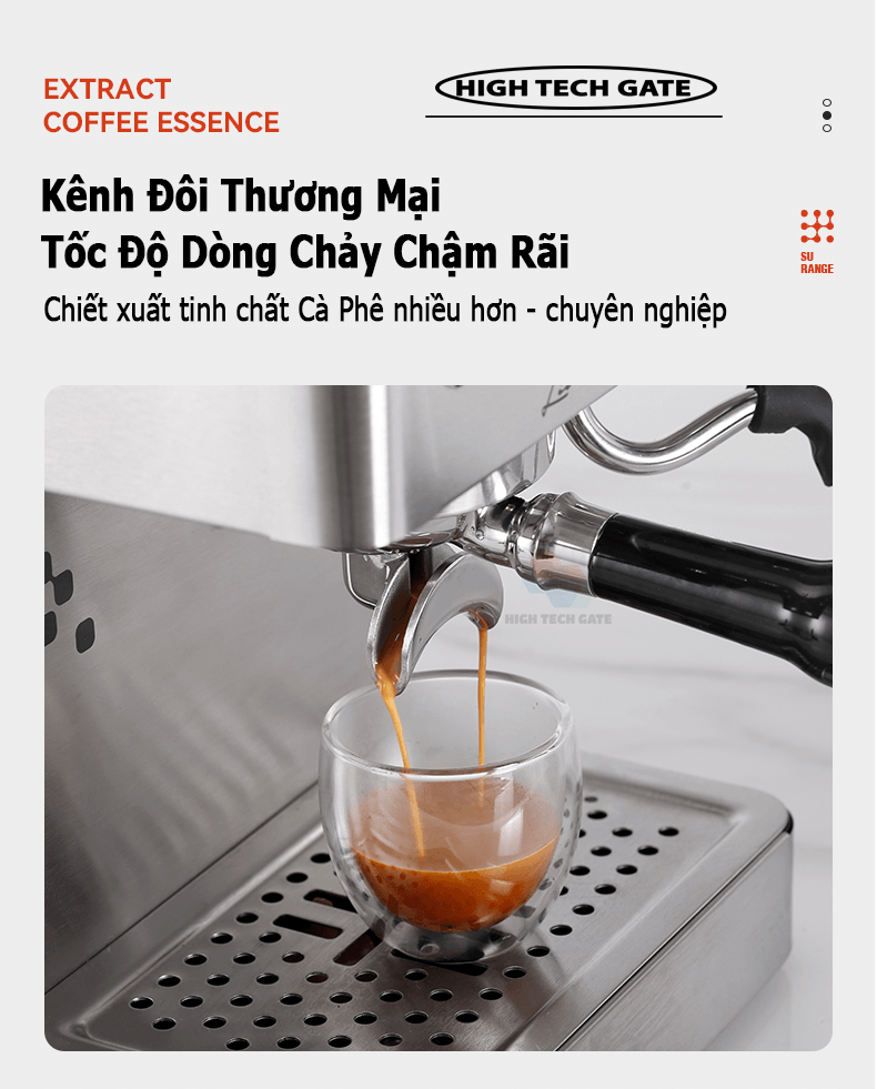 Máy Pha Cà Phê Gemilai CRM3007I Bán Công Nghiệp