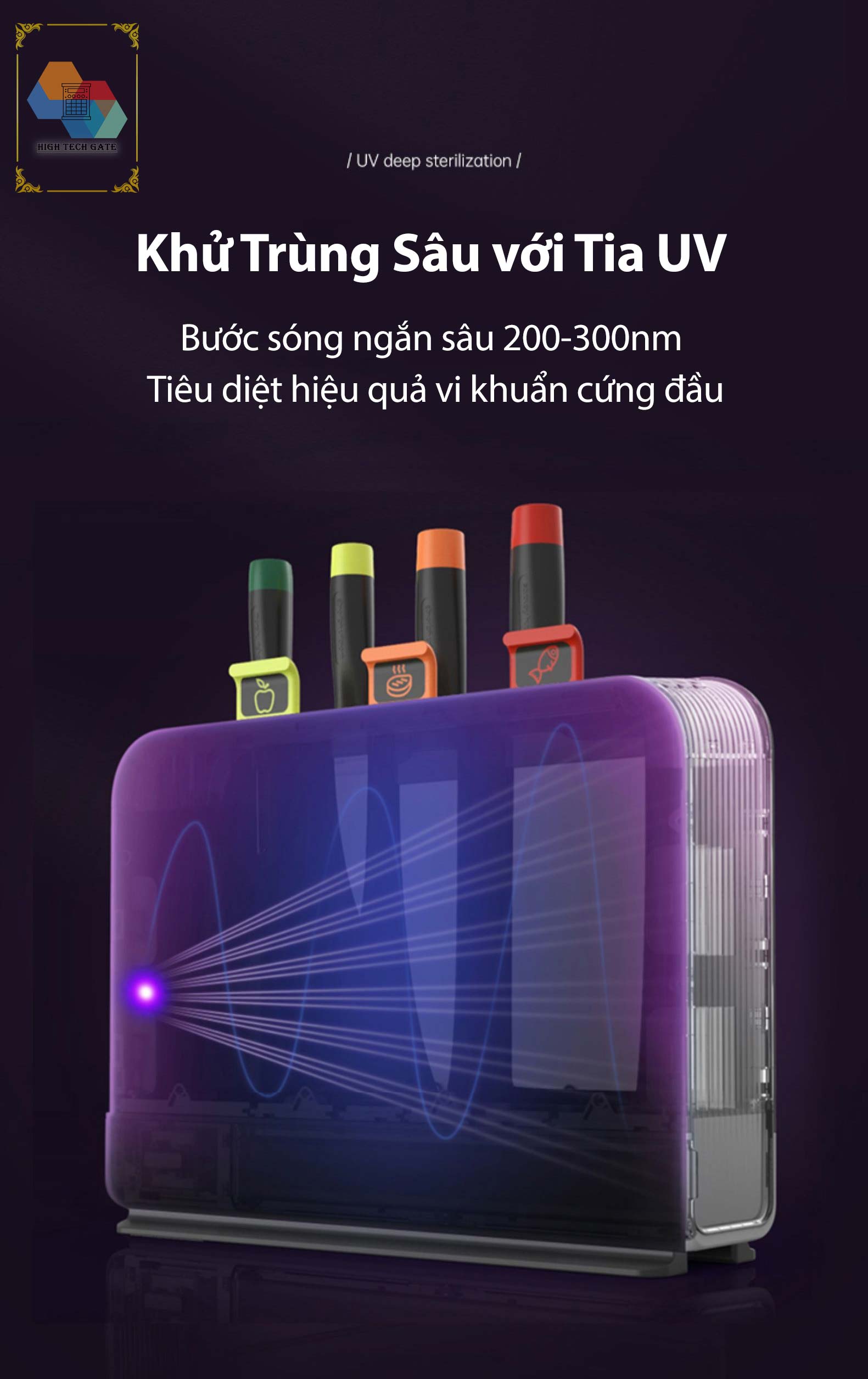 Máy sấy khô khử trùng Dao, Thớt, Đũa Morphy Richards MR1001