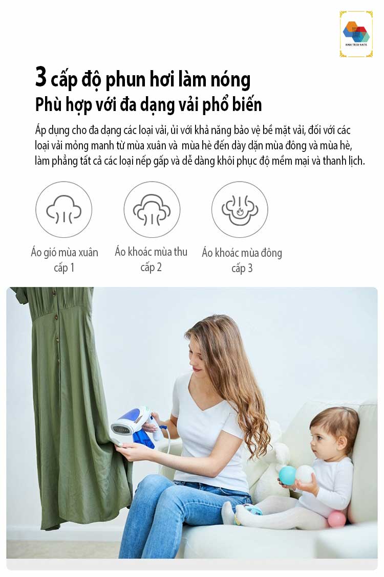 Bàn là hơi nước, máy ủi quần áo ASB-16 phiên bản đa năng 4 trong 1, ba cấp độ ủi với 1600W mạnh mẽ, gấp gọn tiện lợi sử dụng ở nhà hoặc công tác, du lịch, nạp nước ngoài tiện lợi