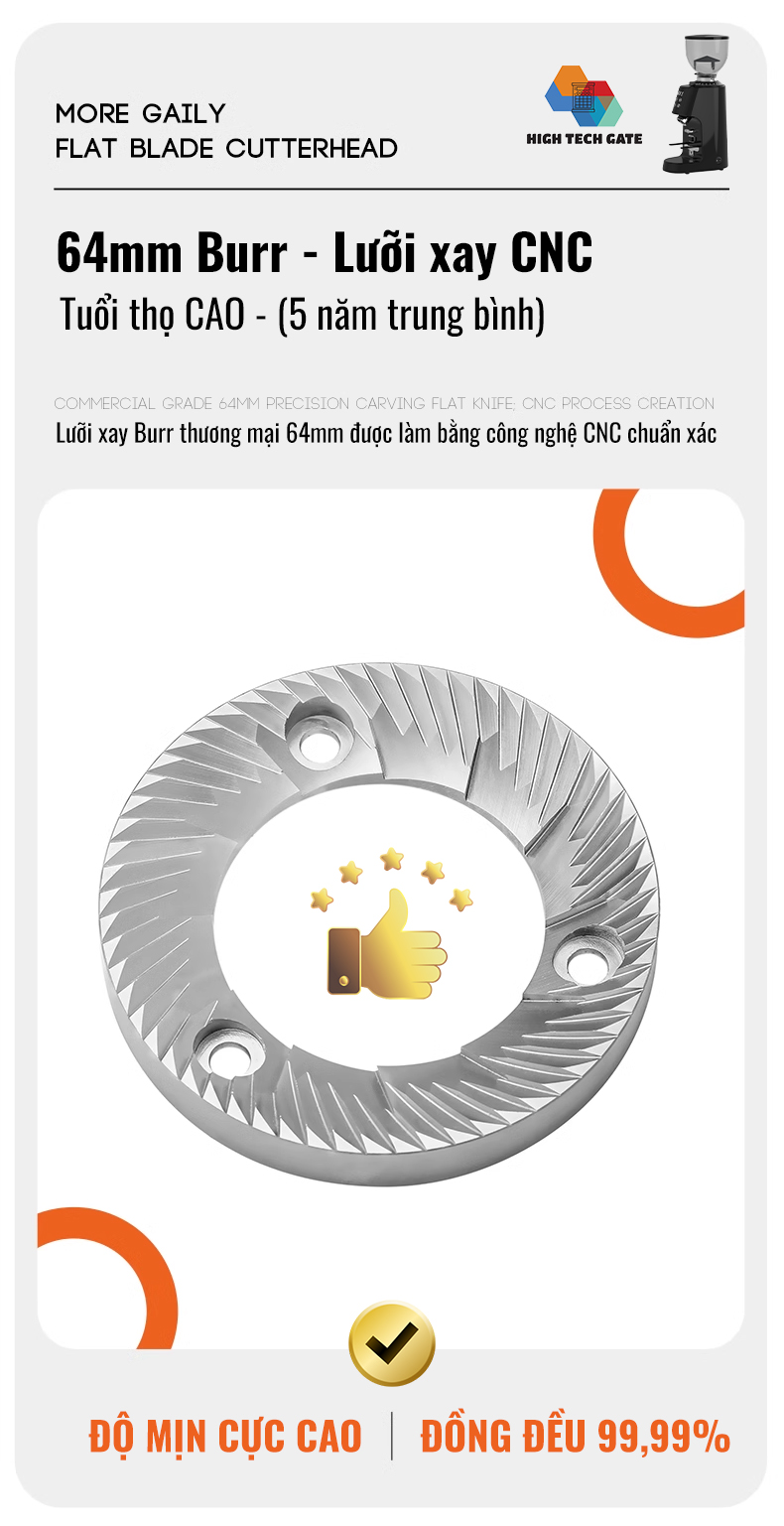 Máy Xay Cà Phê G9A Tự Động 2 Lập Trình, 100 Cấp Xay Cực Mịn, Thương Mại Chuyên Nghiệp, Bản Nâng Cấp