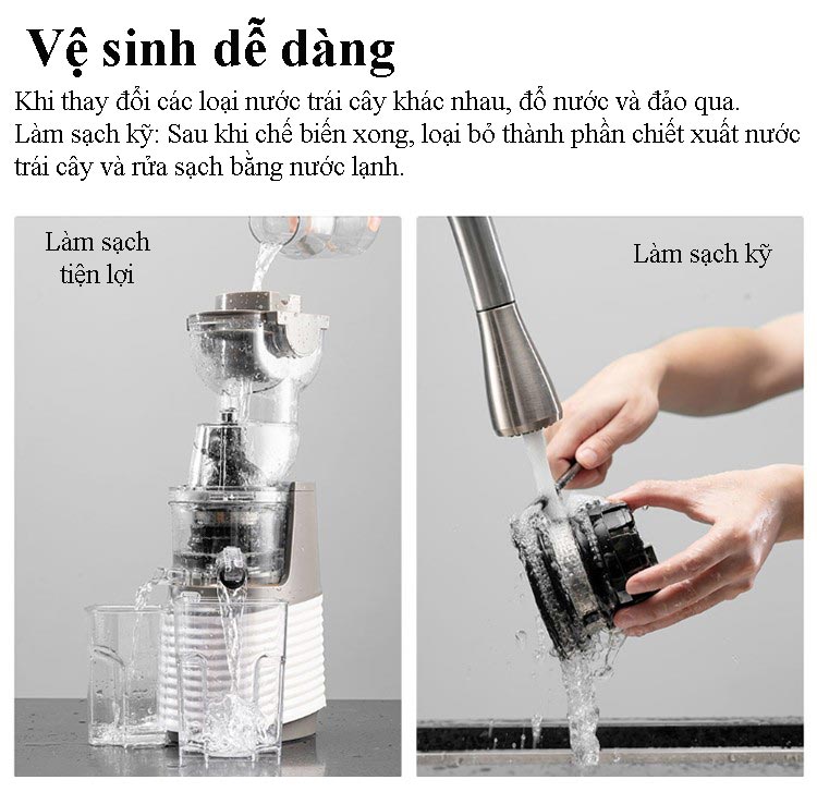 Máy Ép Chậm Trái Cây Xiaomi BUD BJ31/BJ32 bản full 250W, sử dụng gia đình, hàng chính hãng