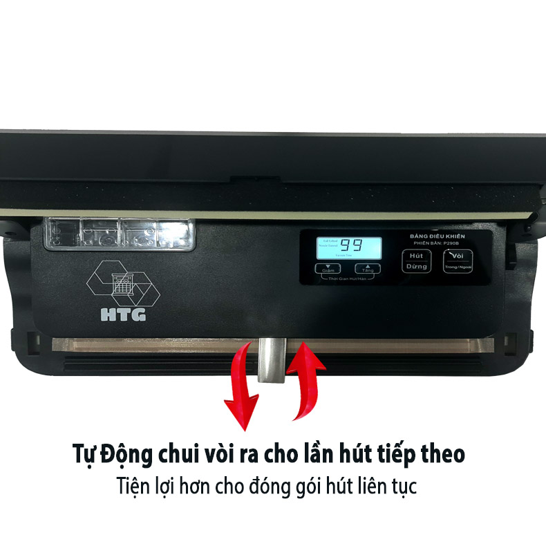 Máy hút chân không ShineYe HTG P290B phiên bản tự động, không kén túi, chính hãng Tiếng Việt
