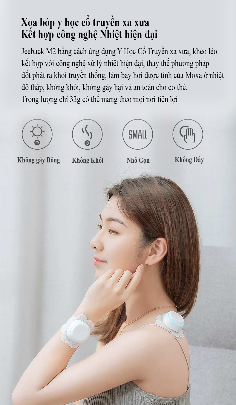 Máy chườm nóng ngải không khói Xiaomi Youpin Jeeback M2-B