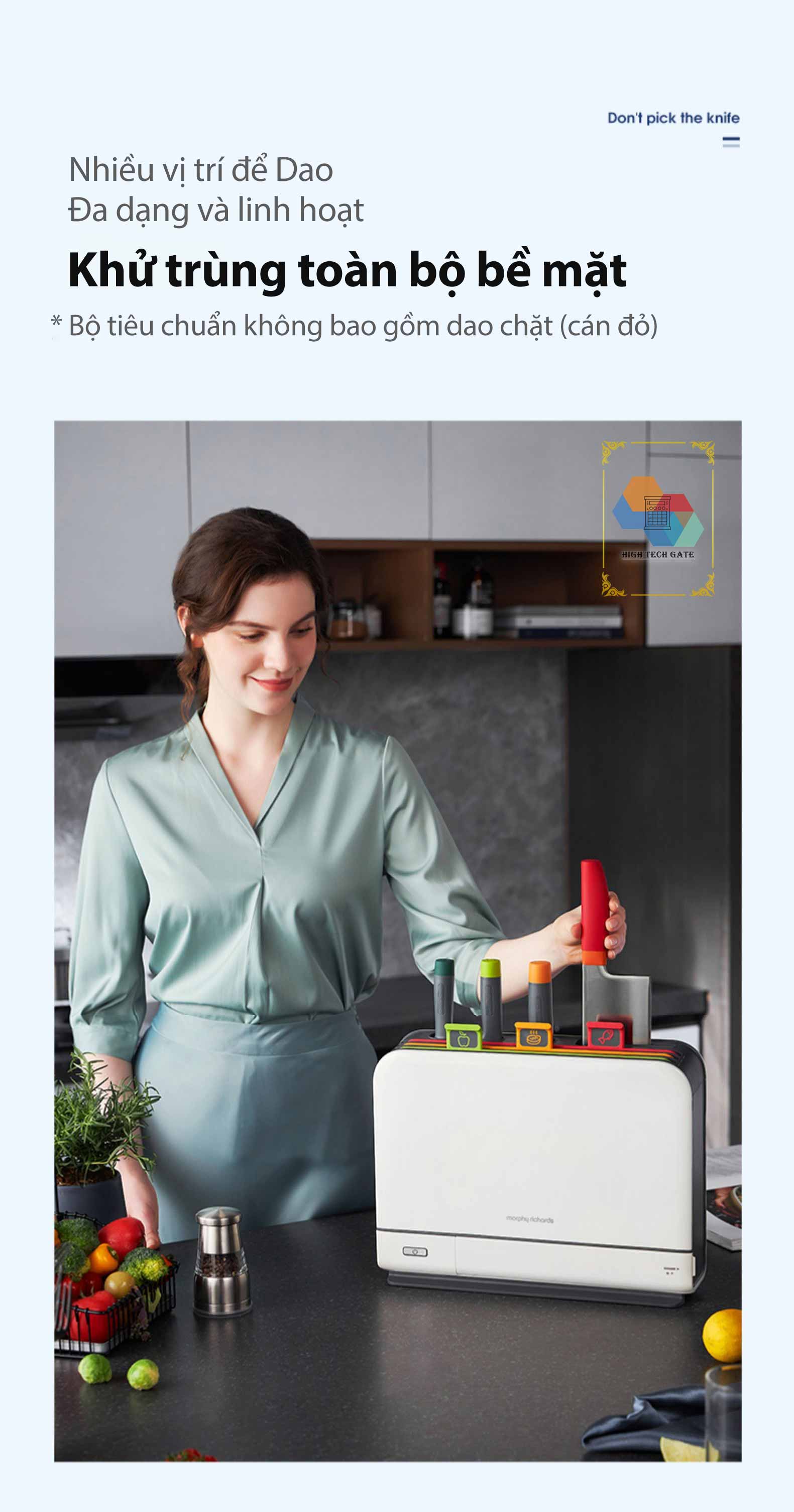 Máy sấy khô khử trùng Dao, Thớt, Đũa Morphy Richards MR1001