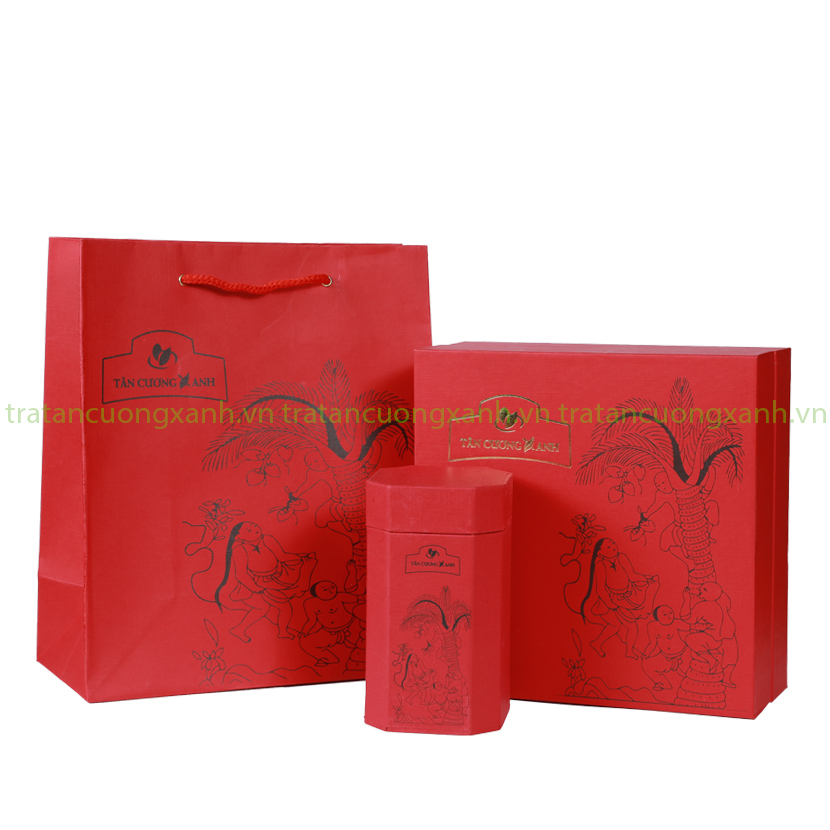 Bộ Trà Ô Long Hứng Dừa 200gram