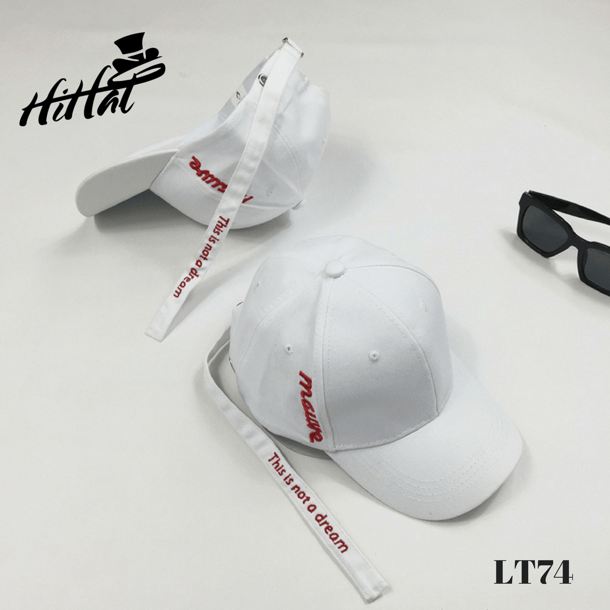 Nón lưỡi trai nam tphcm có đuôi màu trắng 5