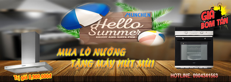 Lò nướng Munchen giảm giá 15% áp dụng tại Hà Nội