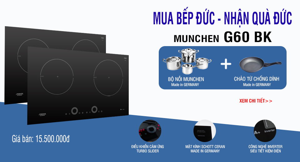 Khuyáº¿n mÃ£i Munchen: Mua báº¿p Äá»©c - Nháº­n quÃ  Äá»©c