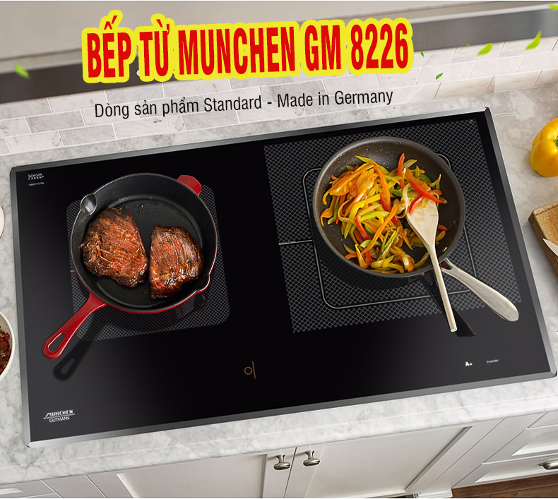 Bếp từ Munchen GM 8226 giá chỉ 18tr, giảm thêm 800k