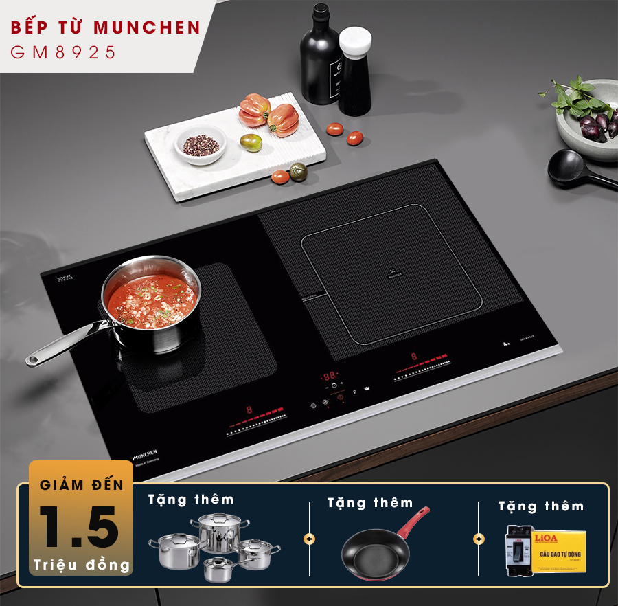 Bếp từ Munchen GM8925 có giá bao nhiêu ở thời điểm cuối năm 2023