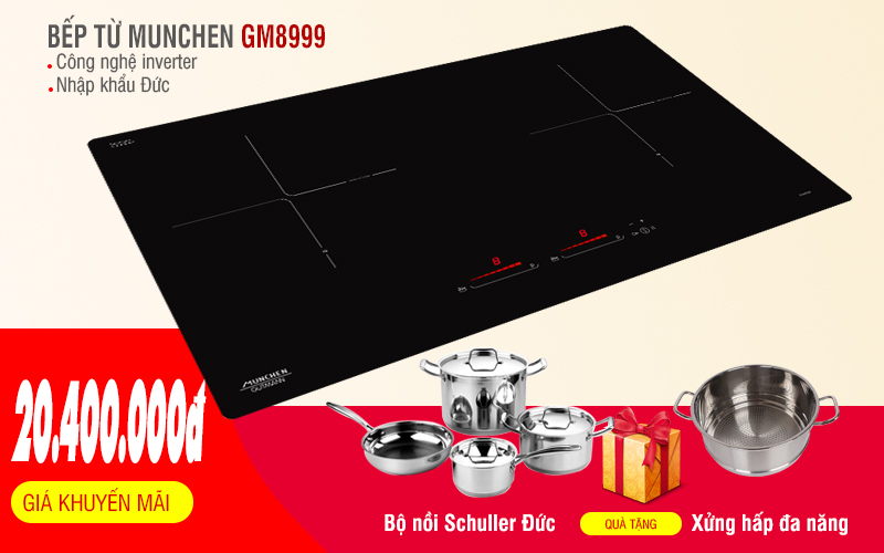 Bếp từ Munchen GM8999 khuyến mãi