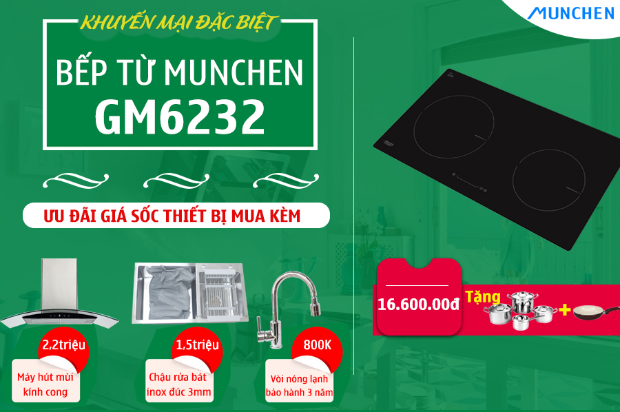 Khuyến mãi bếp từ munchen GM6232
