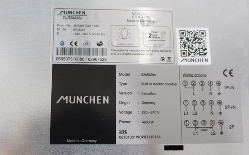 Bếp từ Munchen GM6628S tem