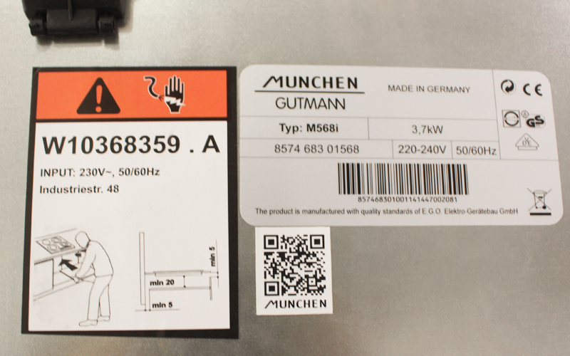 Bếp từ Munchen M568I có thực sự được nhập Đức