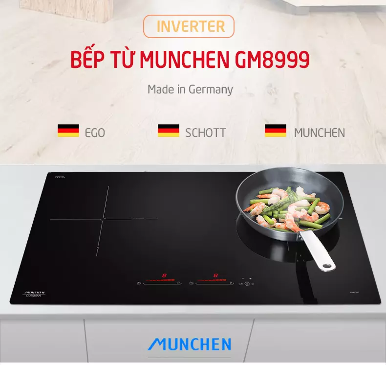 Giao diện bếp từ Munchen GM 8999