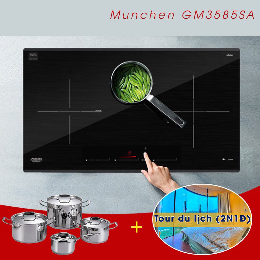 Quà tặng không thôi là chưa đủ, mua bếp Munchen tặng combo nghỉ dưỡng 2N1Đ