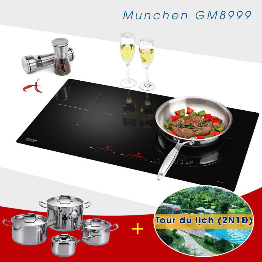 Quà tặng không thôi là chưa đủ, mua bếp Munchen tặng combo nghỉ dưỡng 2N1Đ