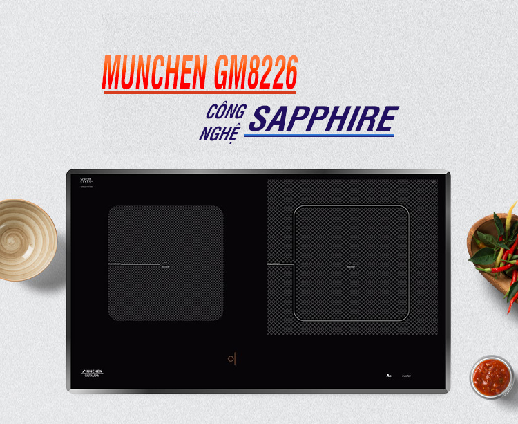 bếp từ munchen gm 8226 phủ sapphire