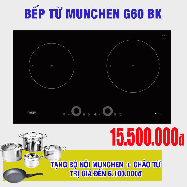 khuyến mãi bếp từ munchen g60 bk