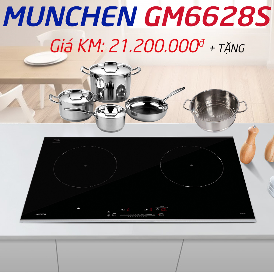 Khuyến mãi bếp từ Munchen gm 6628s