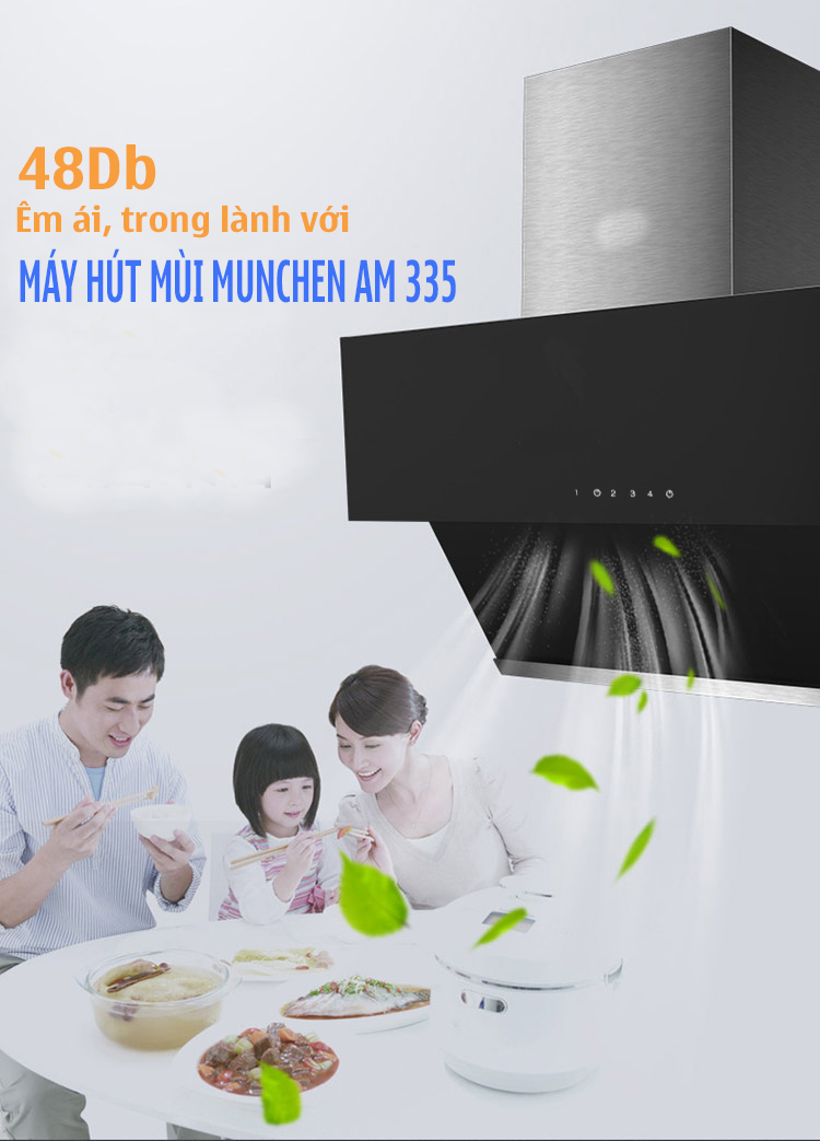 Munchen AM335 - chiếc hút mùi công suất 2100m3/h