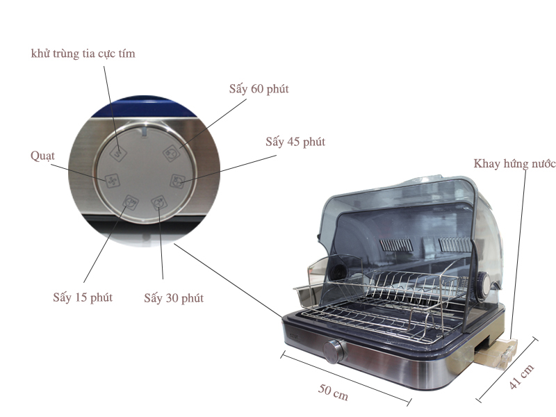 Máy sấy bát Azur Zu155